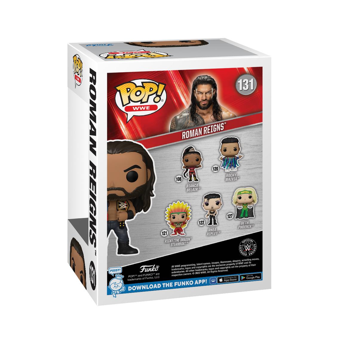 Funko POP! Television: WWE: Roman Reigns with Title, Wreck Everyone and Leave - Amazon Exclusive
