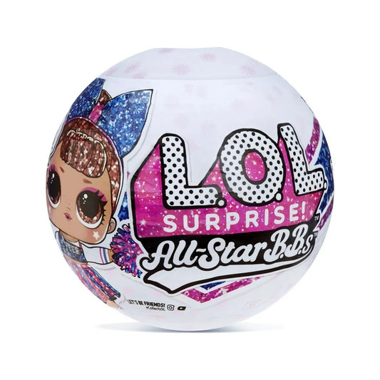 LOL Surprise! All-Star BBS Sports Series 2 Cheer Team Sparkly Dolls with 8 Surprises Including Trading Card, Bottle, Pompom, Shoes, Cheer Uniform, Secret Message, Accessories | Ages 4-15