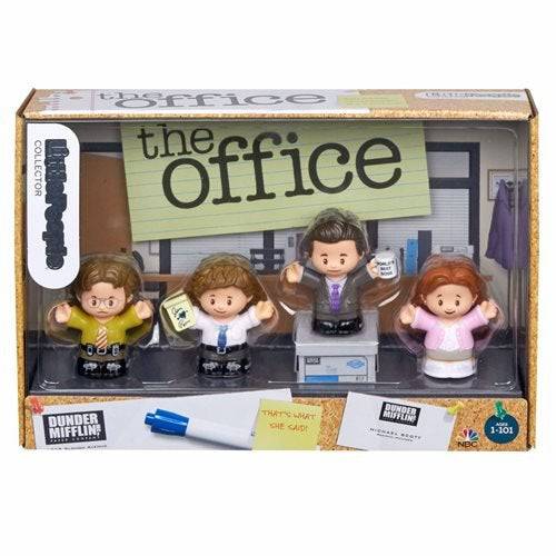 Little People Collector the Office Us TV Series Edición especial en caja de regalo para adultos y fanáticos, 4 figuras