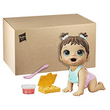 Baby Alive Lil Snacks Doll, Eats and Poops, Snack-Themed 8-Inch Baby Doll, Snack Box Mold, Toy for Kids Ages 3 and Up, Brown Hair