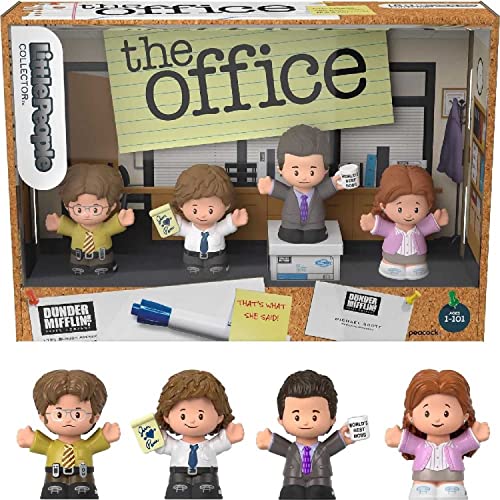 Little People Collector the Office Us TV Series Special Edition Set In Display Gift Box for Adults & Fans, 4 Figures - Animageek